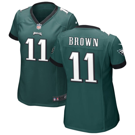 A.J. Brown Philadelphia Eagles Nike Women's Game Jersey - Midnight Green