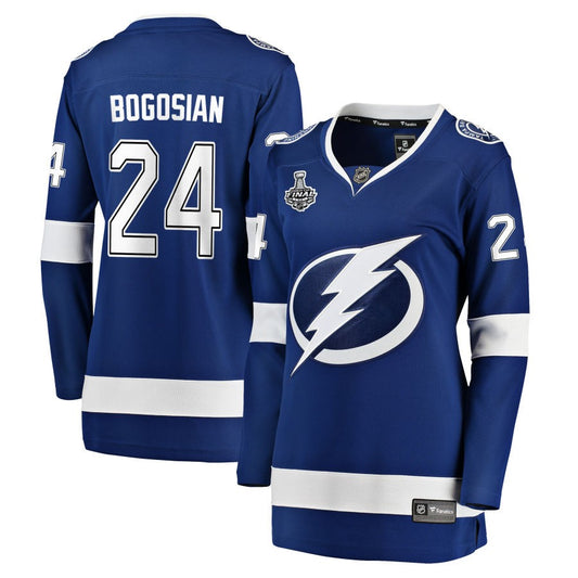 Zach Bogosian Tampa Bay Lightning Fanatics Branded Women's 2021 Stanley Cup Champions Home Breakaway Jersey - Blue